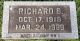 Richard Blank Brownfield (1918-1989) grave marker